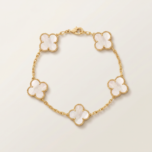 Vintage Alhambra 5 Motifs Mother of Pearl Bracelet