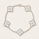 Vintage Alhambra Pavé Diamonds Clover Bracelet