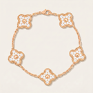 Vintage Alhambra Pavé Diamonds Clover Bracelet