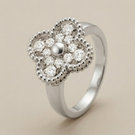 Vintage Alhambra Pavé Ring