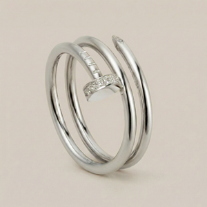 Juste Un Clou Pavé Style Double Row Diamonds Ring