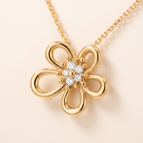 Flowerlace Pendant Necklace