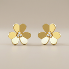Frivole Large Flower Diamonds Earrings