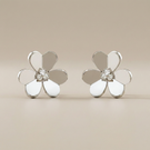 Frivole Large Flower Diamonds Earrings