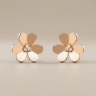 Frivole Large Flower Diamonds Earrings