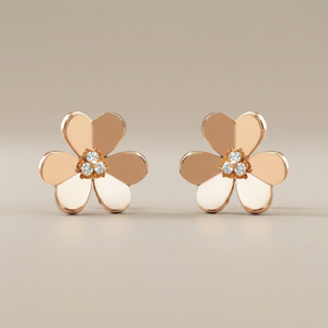Frivole Large Flower Diamonds Earrings