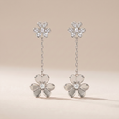 Frivole Pendant Drop Pavé Diamonds Earrings