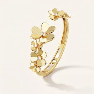 Frivole Seven Flowers With Diamonds Bracelet
