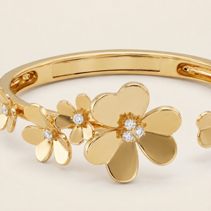 Frivole Seven Flowers With Diamonds Bracelet