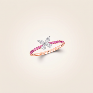 G Mini Butterfly Pavé Ring
