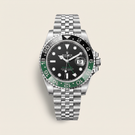 GMT Master II 126720 Sprite Bezel Steel Black Dial Automatic Men's Watch