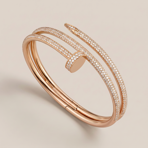 Juste Double Rows Pavé Diamonds Bracelet