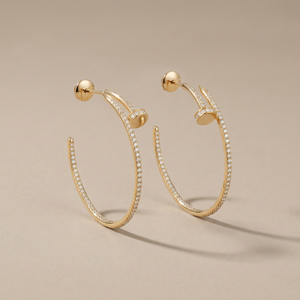 Juste Un Clou Pavé Diamonds Hoop Earrings