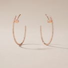 Juste Un Clou Pavé Diamonds Hoop Earrings