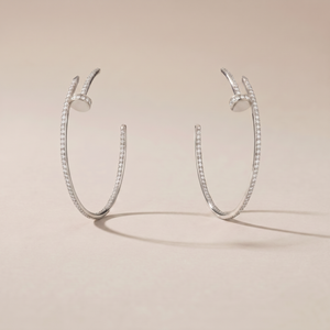 Juste Un Clou Pavé Diamonds Hoop Earrings