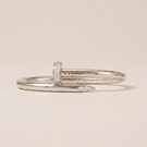 Juste Un Clou Large Pavé Diamonds Nail Bracelet