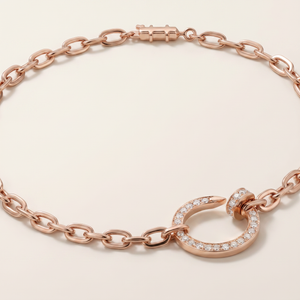 Juste Un Clou Pavé Diamonds Link Necklace