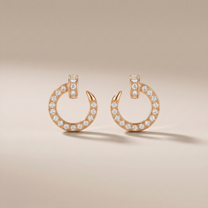 Juste Un Clou  Pavé Diamonds Small Hoop Earrings