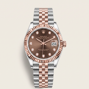 Lady-Datejust Chocolate Diamond Dial Everose Watch