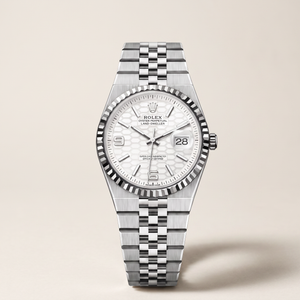 Land-Dweller Oystersteel White Gold Dial Automatic Watch