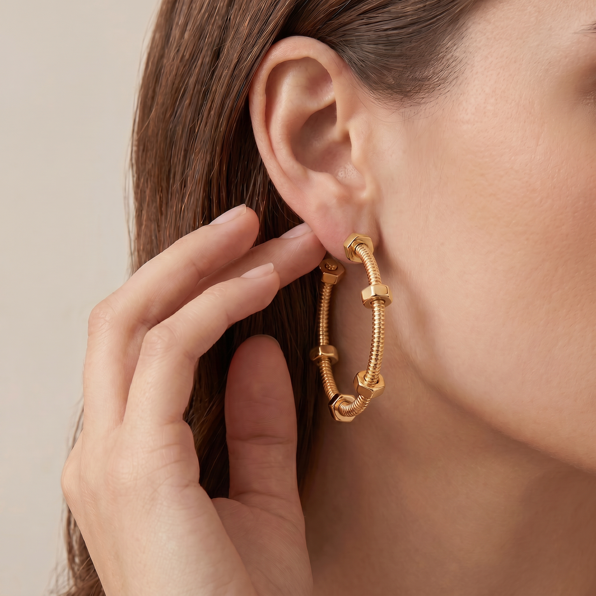 Large Écrou De Earrings