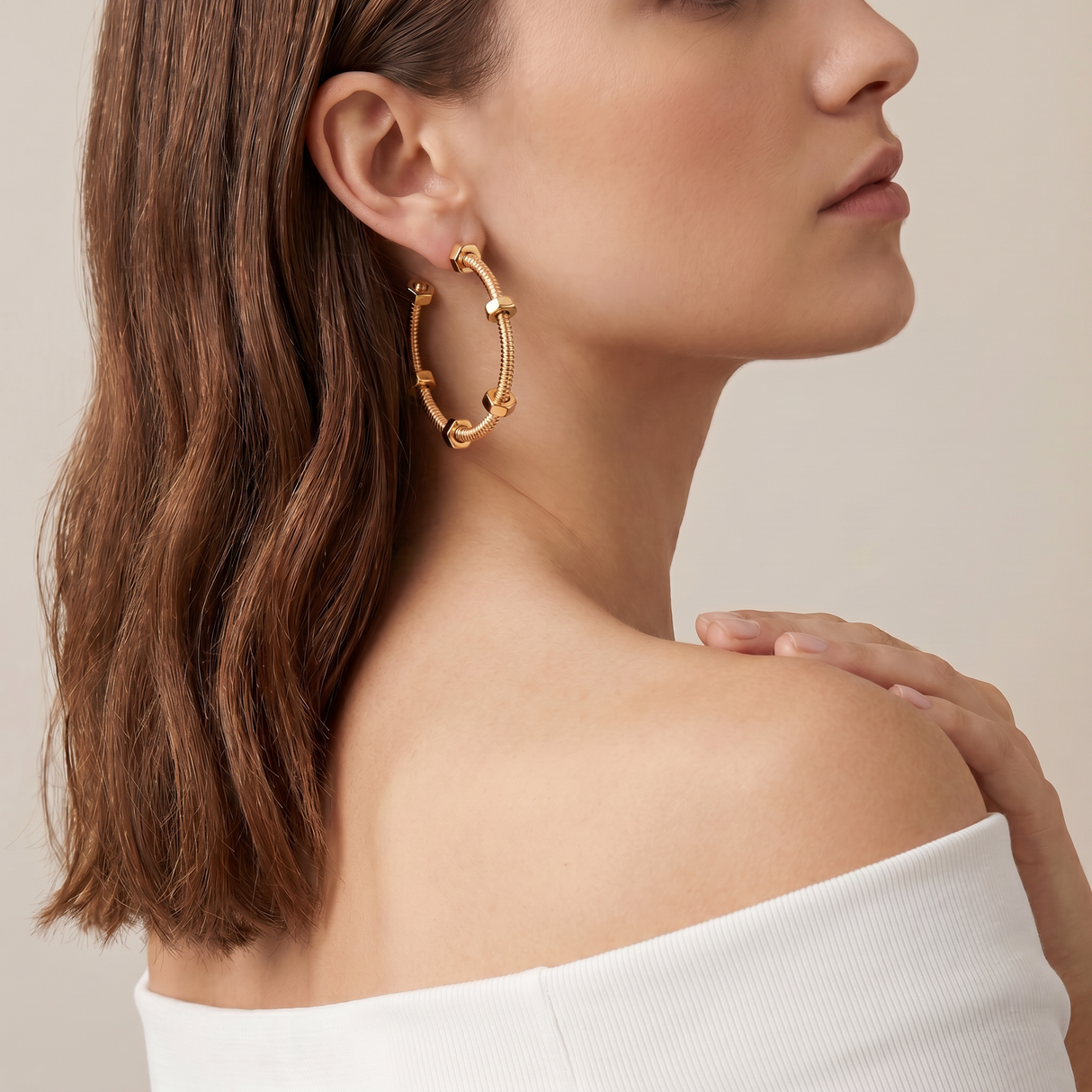 Large Écrou De Earrings