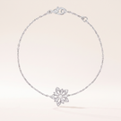Lotus Pavé Diamonds Flower Bracelet