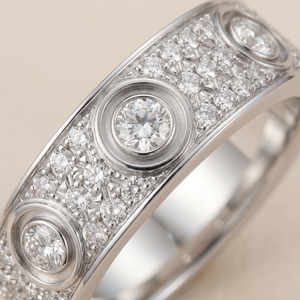 Love 6 Diamonds Pavé Band Ring