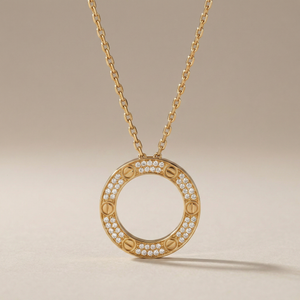 Love Paved Necklace