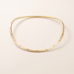 Love Slim Screw Collar Necklace