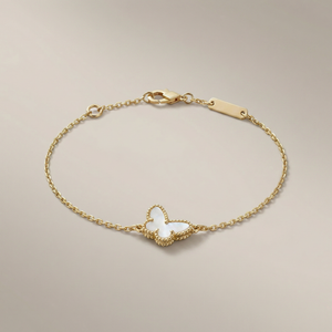 Lucky Alhambra Butterfly Pendant Bracelet