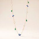 Lucky Butterfly Leaf Long Necklace