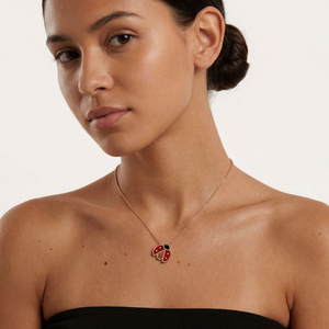 Lucky Ladybug Pendant Necklace
