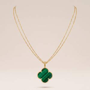 Magic Alhambra Malachite Necklace