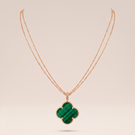 Magic Alhambra Malachite Necklace