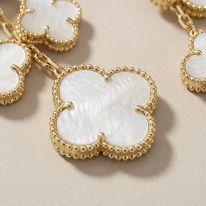 Magic Alhambra Mother Of Pearl Four Motifs Earrings