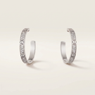 Medium Love Pavé Hoop Earrings