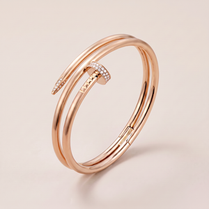 Juste Un Clou Pavé Diamonds Double Wrap Bangle Bracelet