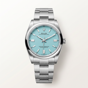 Oyster Perpetual Clean Mint Dial And Smooth Bezel Men’s Watch