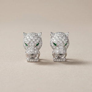 Panthère De Stud Pavé Diamonds Earrings