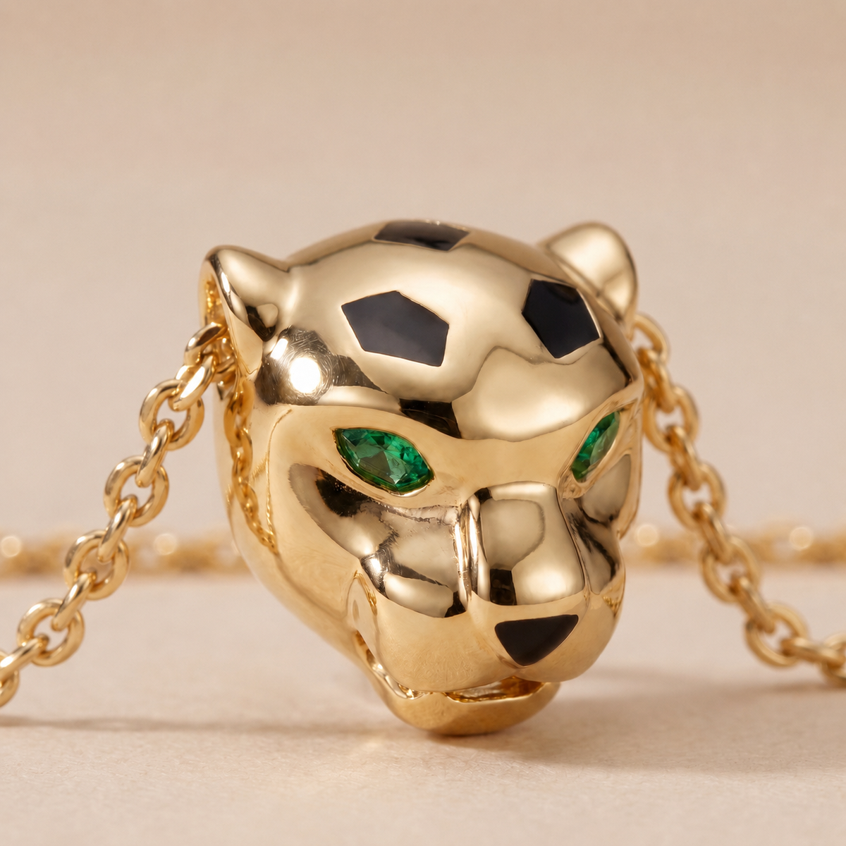 Panthère Head De Pendant Necklace