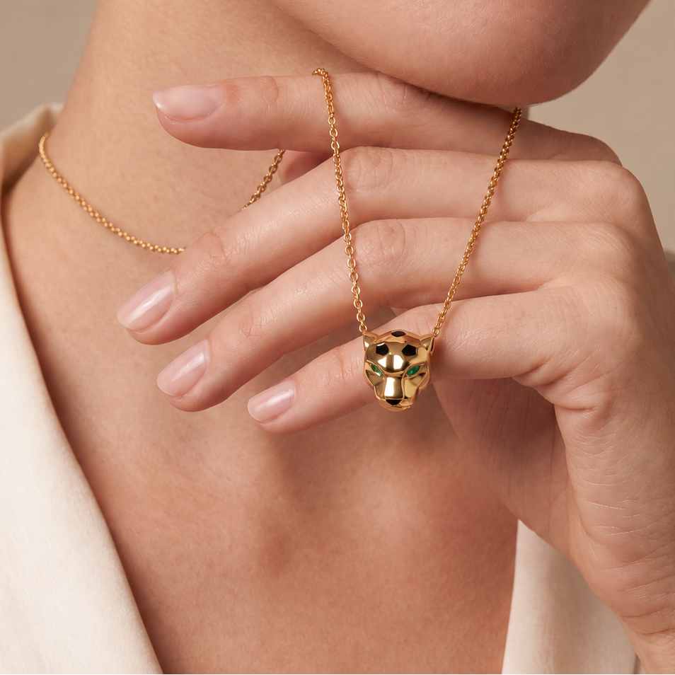 Panthère Head De Pendant Necklace