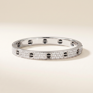 Paved Ceramic Love Bracelet