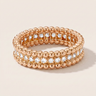 Perlée Pavé Beaded Pavé Diamonds Ring