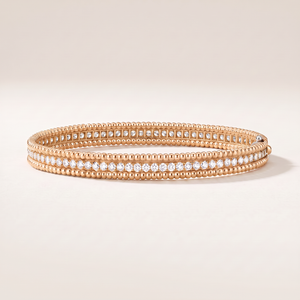 Perlée Pavé Diamonds Row Bracelet