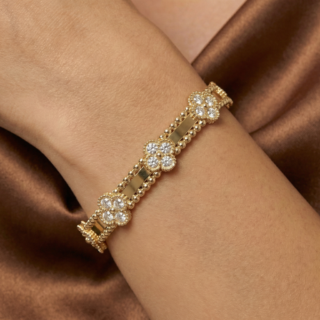 Perlée Sweet Clovers Pavé Bracelet