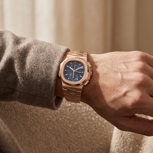Philip Nautilus 5990 Blue Dial Rose Gold Automatic Watch
