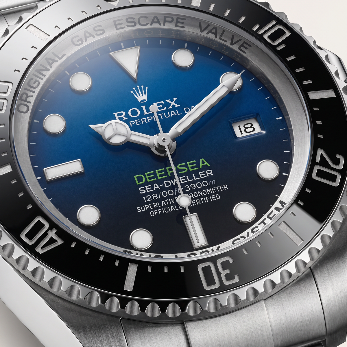 Sea-Dweller Deep Blue Dial Stainless Steel Rotating Bezel Men’s Watch