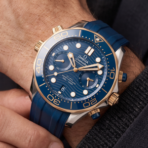 Seamaster Diver 300M Deep Blue Dial Gold Bi-Color Automatic Watch 210.22.44.51.03.001
