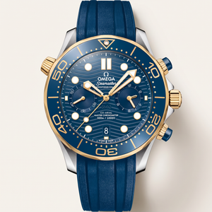 Seamaster Diver 300M Deep Blue Dial Gold Bi-Color Automatic Watch 210.22.44.51.03.001